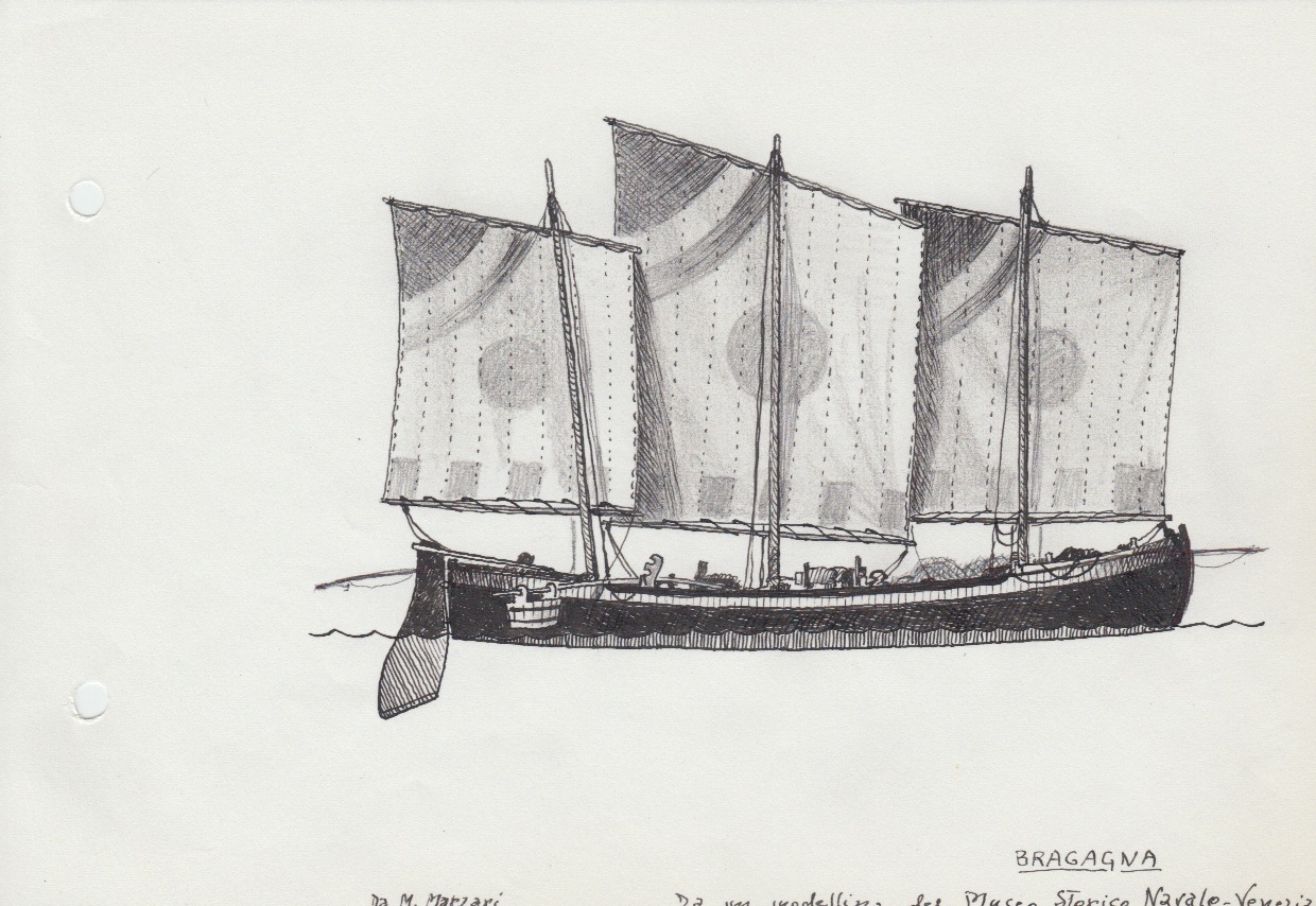 351 Bragagna - da M. Marzari - modellino del Museo Storico Navale di Venezia